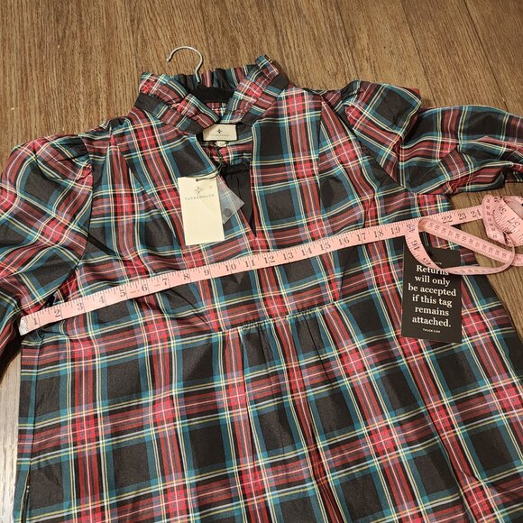 Tuckernuck Highland Tartan Palmerston Dress NWT Green XL - Picture 8 of 12